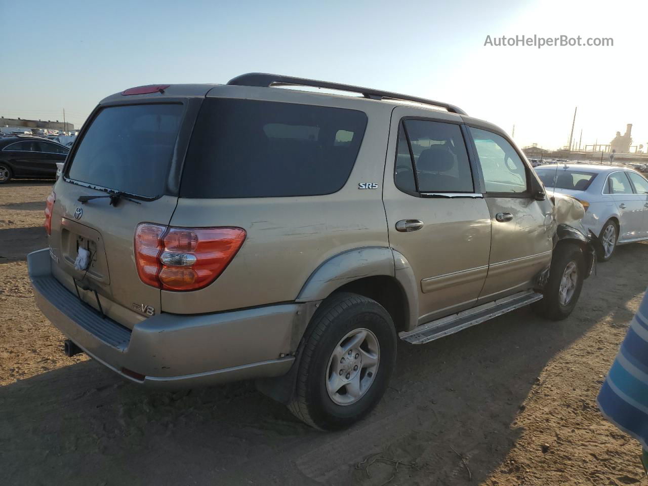 2002 Toyota Sequoia Sr5 Gold vin: 5TDZT34A32S118076