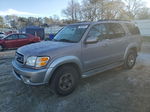 2002 Toyota Sequoia Sr5 Gray vin: 5TDZT34A42S070443