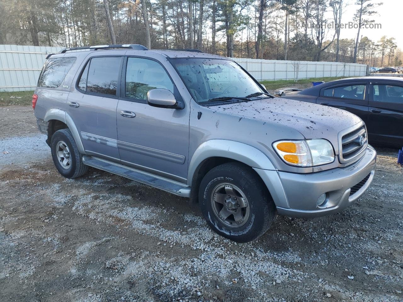 2002 Toyota Sequoia Sr5 Gray vin: 5TDZT34A42S070443