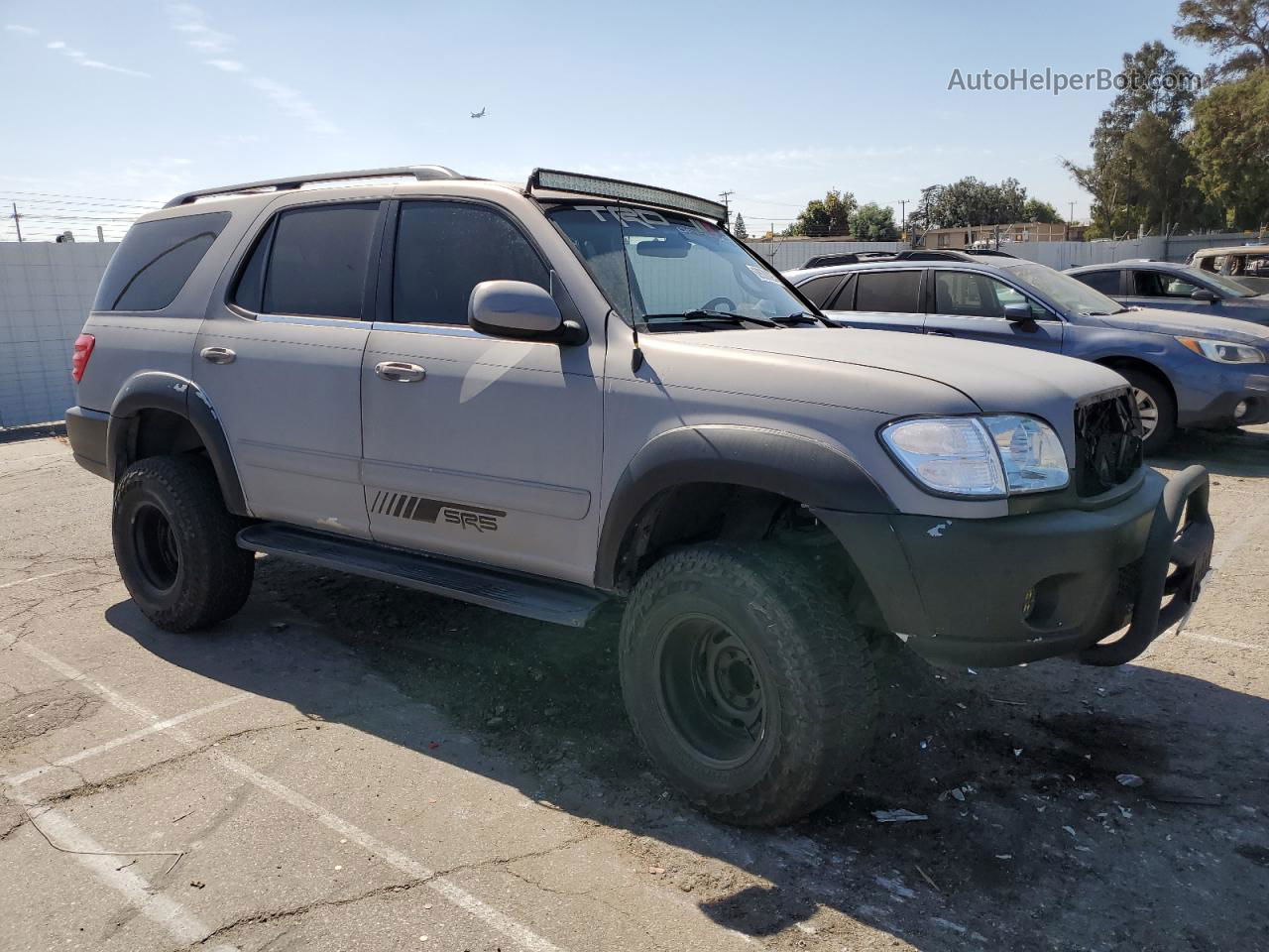 2002 Toyota Sequoia Sr5 Gray vin: 5TDZT34A42S087775