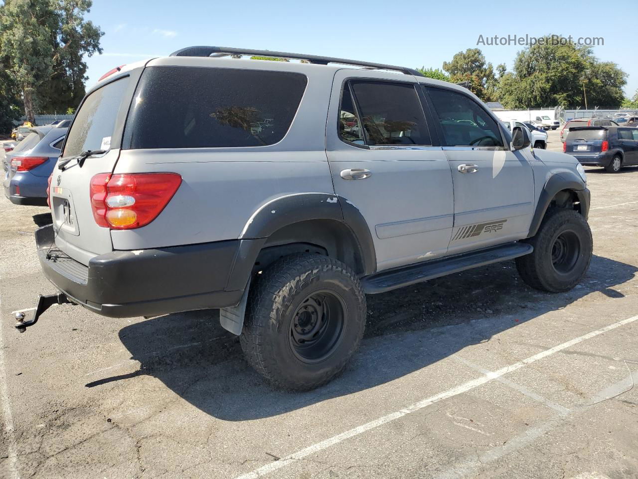 2002 Toyota Sequoia Sr5 Серый vin: 5TDZT34A42S087775