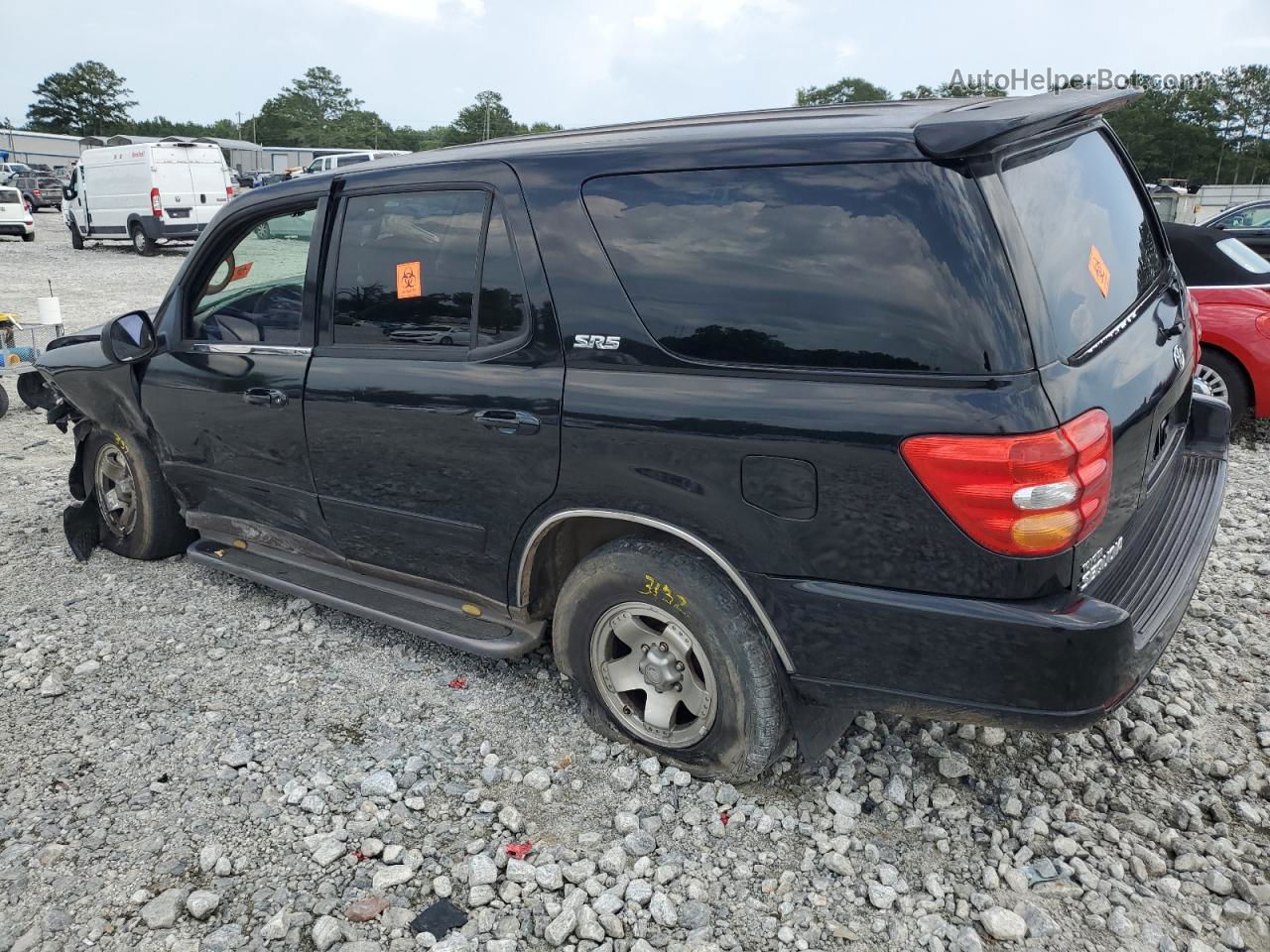 2002 Toyota Sequoia Sr5 Black vin: 5TDZT34A52S106107