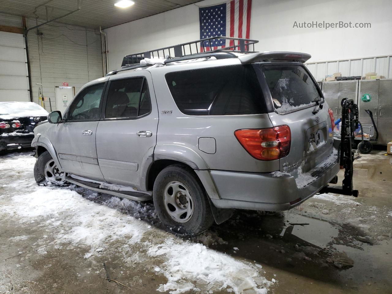 2002 Toyota Sequoia Sr5 Серый vin: 5TDZT34A62S115270