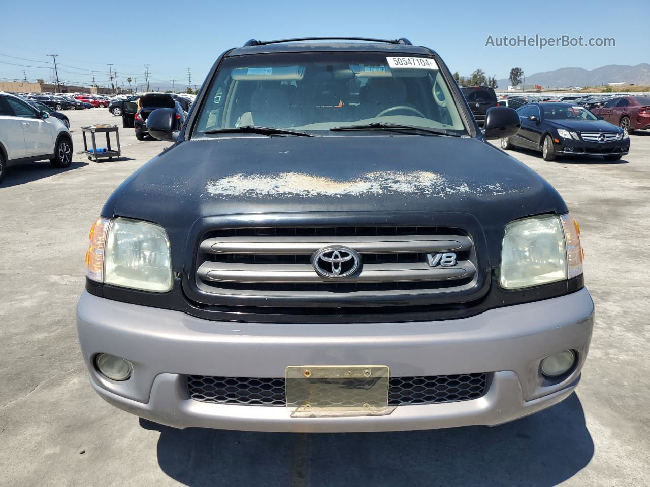 2002 Toyota Sequoia Sr5 Black vin: 5TDZT34A62S115723