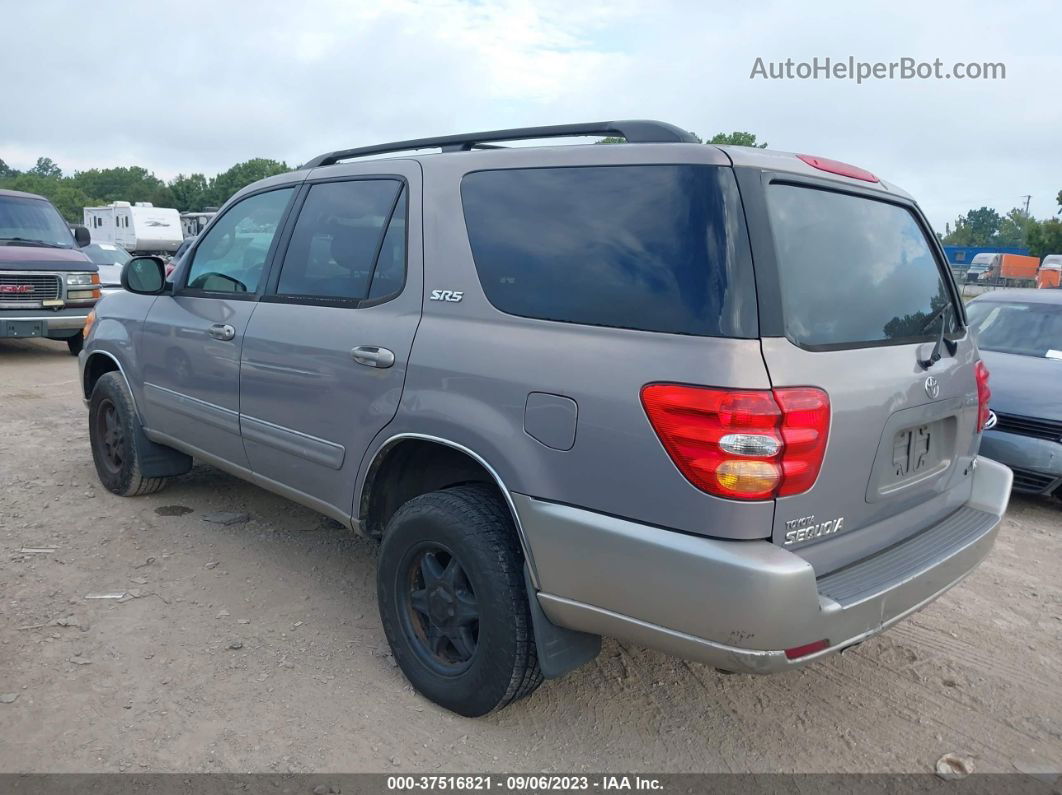 2002 Toyota Sequoia Sr5 Бежевый vin: 5TDZT34A62S123496