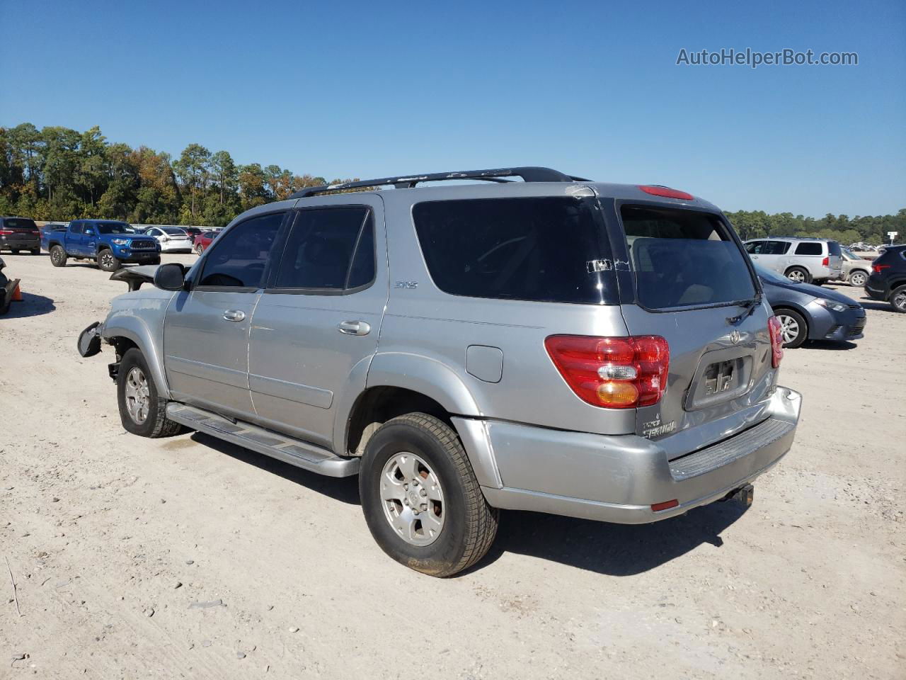 2002 Toyota Sequoia Sr5 Gray vin: 5TDZT34A72S063339