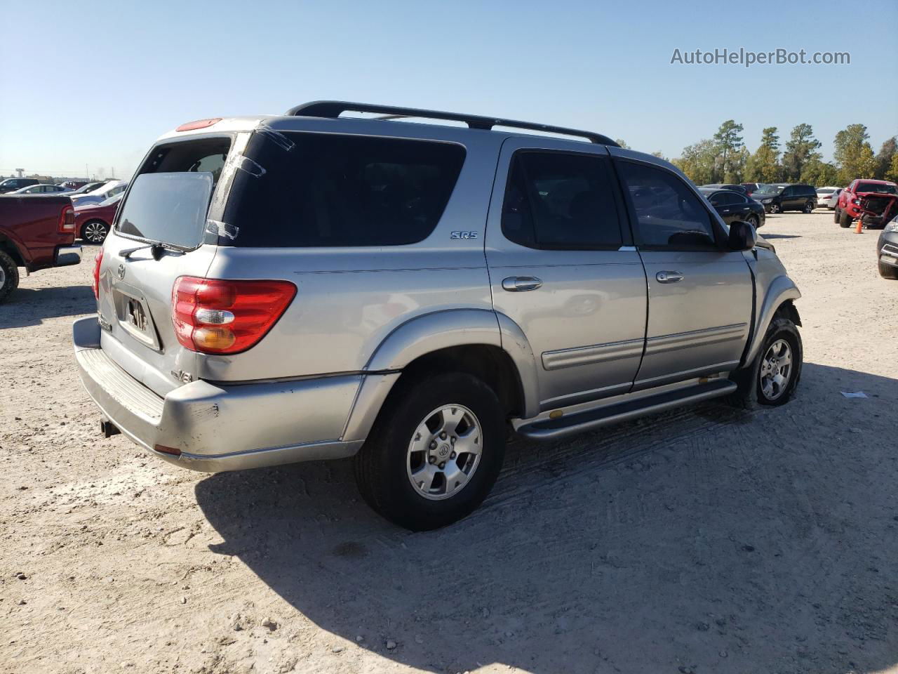 2002 Toyota Sequoia Sr5 Gray vin: 5TDZT34A72S063339