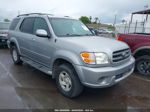 2002 Toyota Sequoia Sr5 V8 Silver vin: 5TDZT34A72S078052