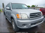 2002 Toyota Sequoia Sr5 V8 Silver vin: 5TDZT34A72S078052