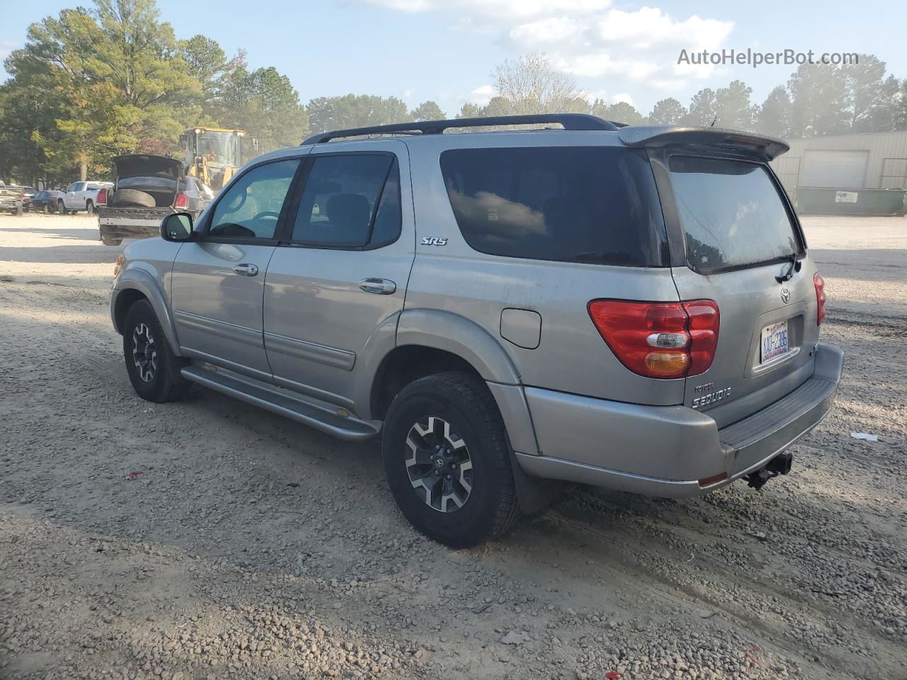 2002 Toyota Sequoia Sr5 Silver vin: 5TDZT34A72S096437