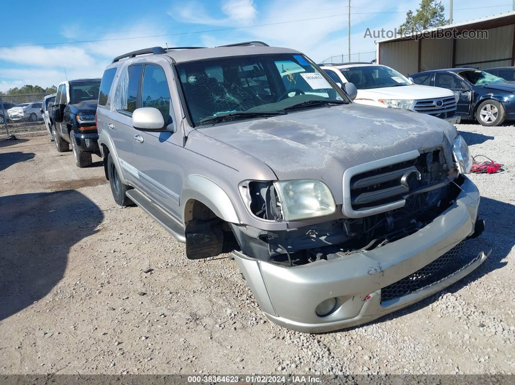 2002 Toyota Sequoia Sr5 Gray vin: 5TDZT34A72S096499