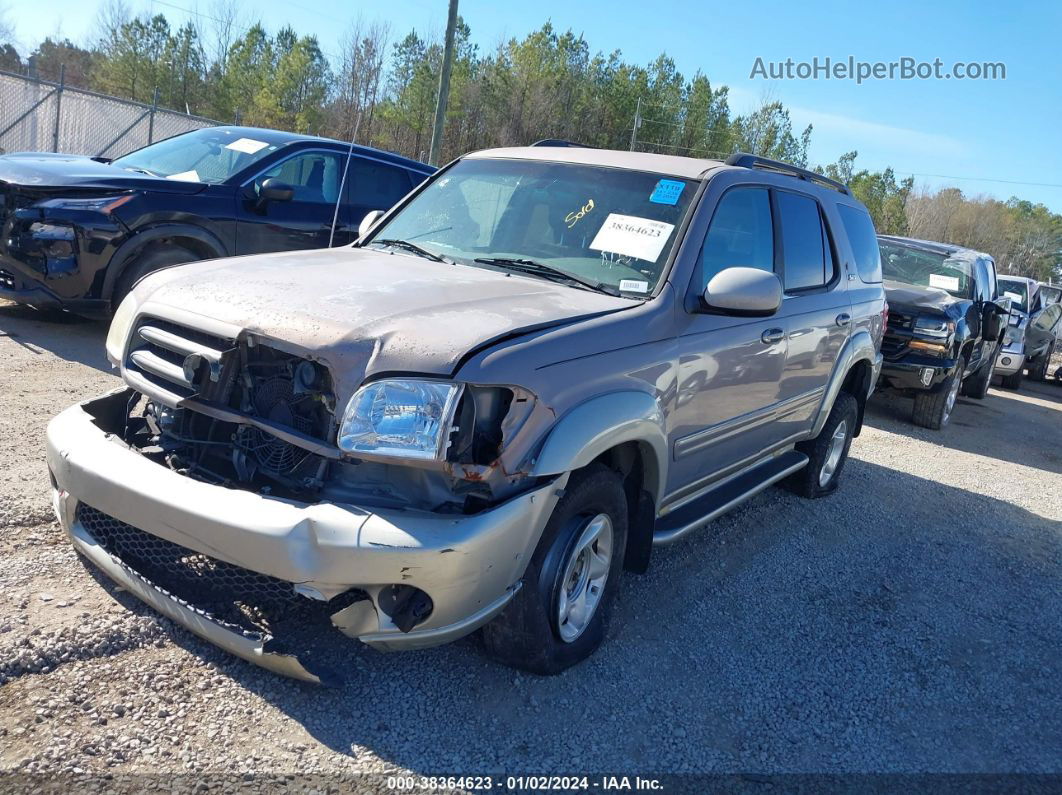 2002 Toyota Sequoia Sr5 Gray vin: 5TDZT34A72S096499