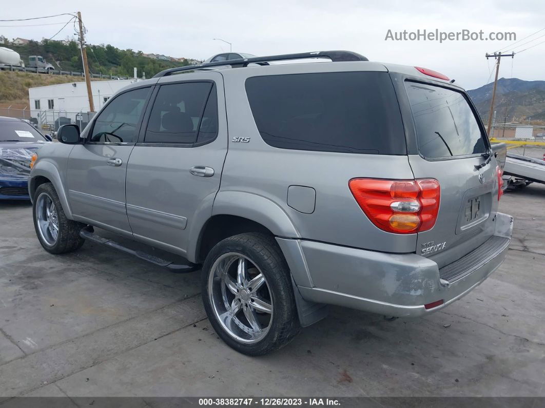 2002 Toyota Sequoia Sr5 Silver vin: 5TDZT34A72S114113