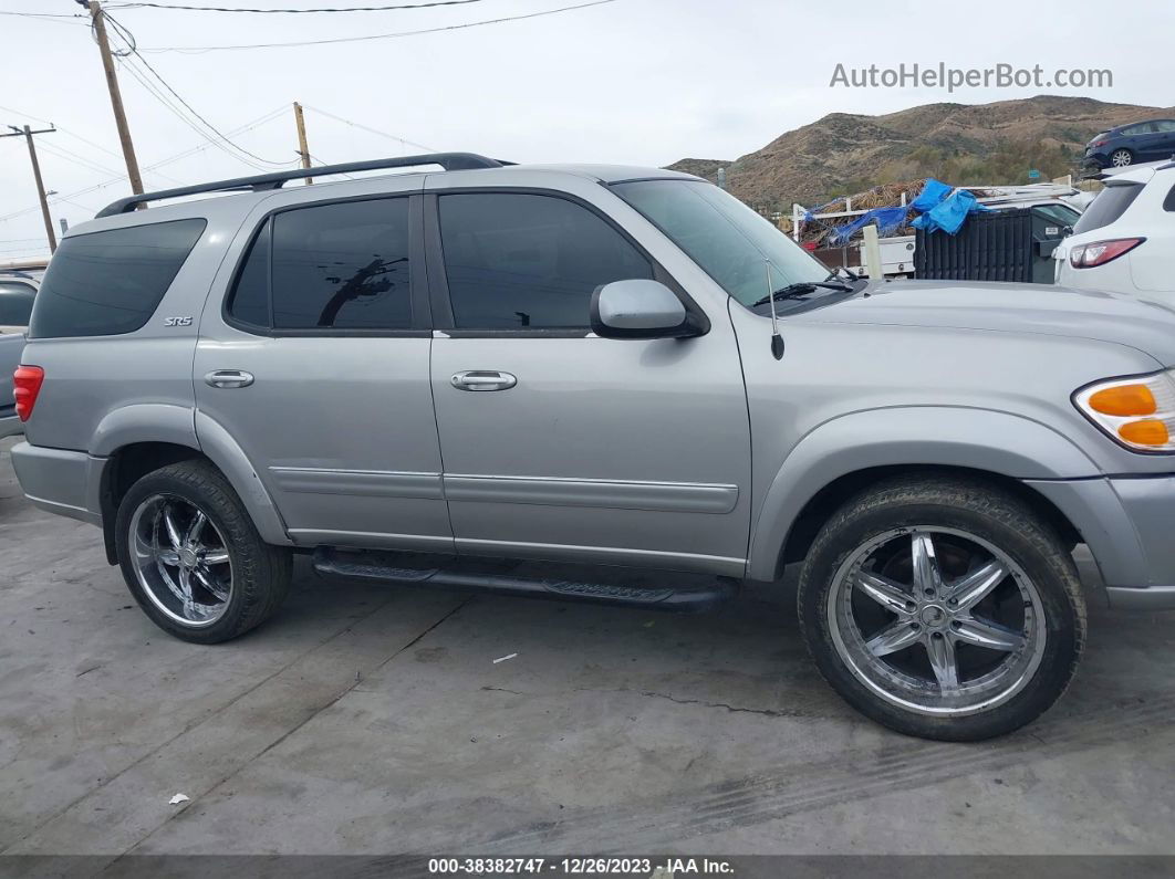 2002 Toyota Sequoia Sr5 Silver vin: 5TDZT34A72S114113