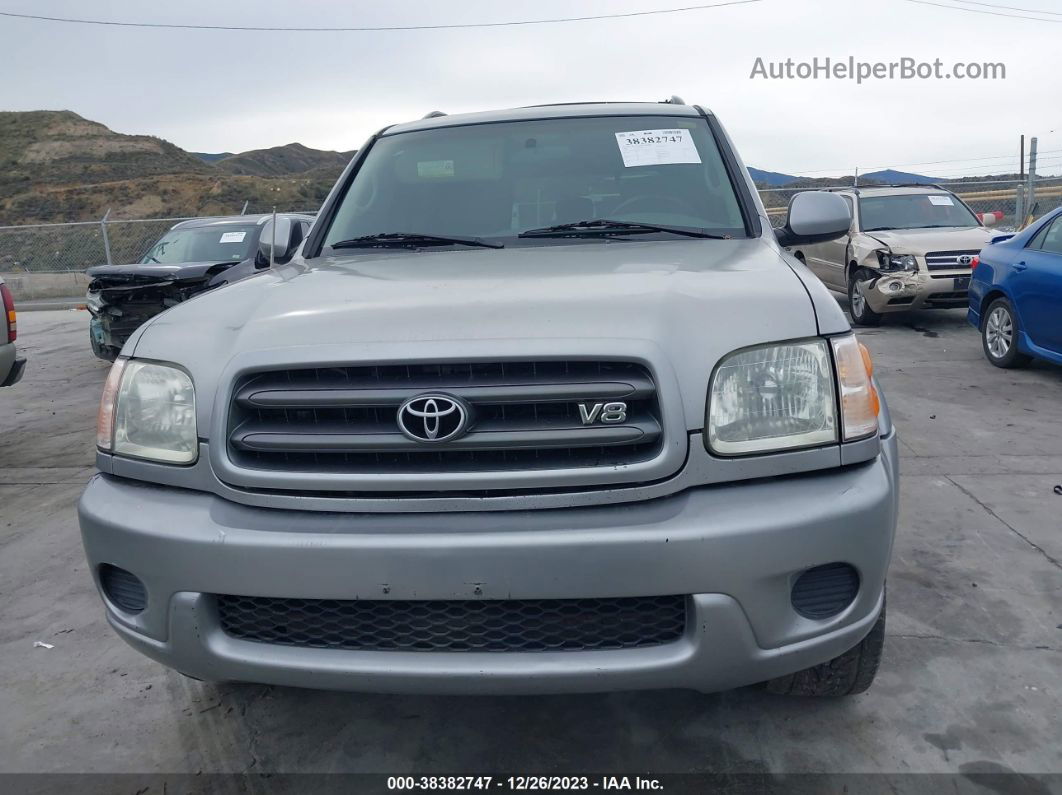 2002 Toyota Sequoia Sr5 Silver vin: 5TDZT34A72S114113