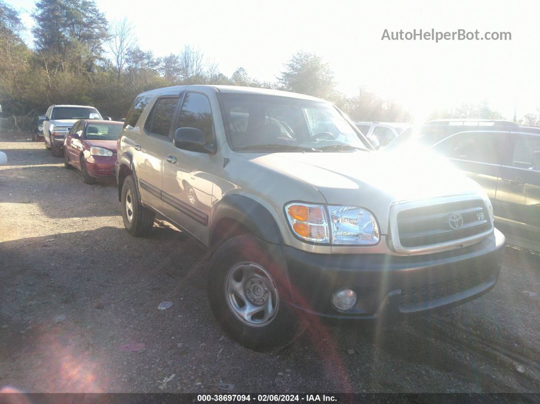 2002 Toyota Sequoia Sr5 Gold vin: 5TDZT34A72S133275