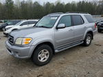 2002 Toyota Sequoia Sr5 Silver vin: 5TDZT34A82S064788