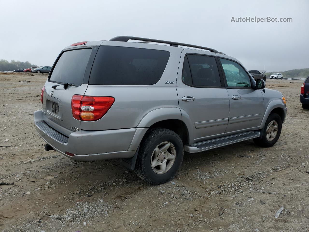 2002 Toyota Sequoia Sr5 Silver vin: 5TDZT34A82S064788