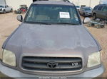 2002 Toyota Sequoia Sr5 Gray vin: 5TDZT34A82S125203