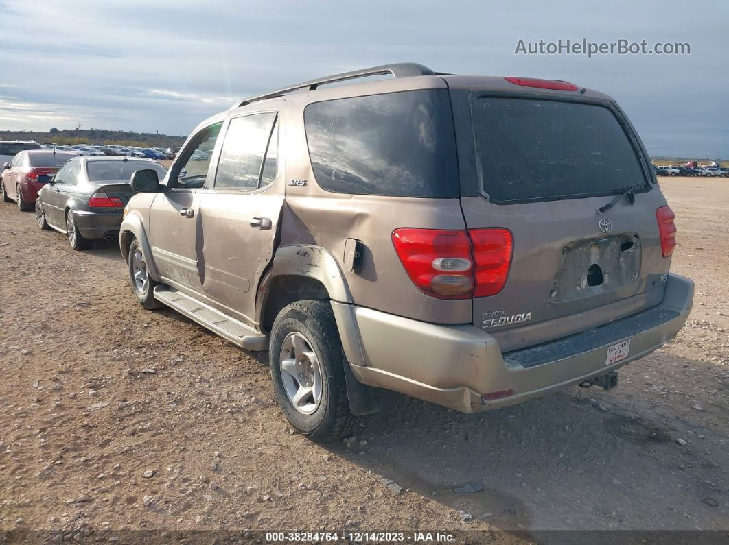 2002 Toyota Sequoia Sr5 Gray vin: 5TDZT34A82S125203