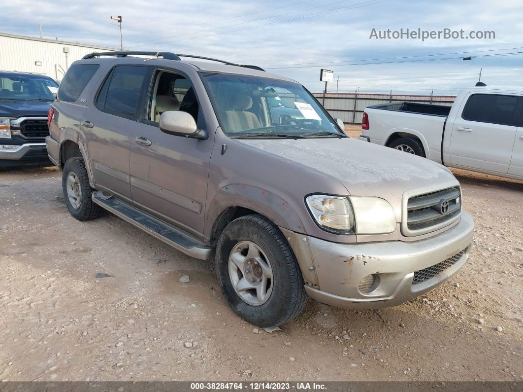 2002 Toyota Sequoia Sr5 Gray vin: 5TDZT34A82S125203