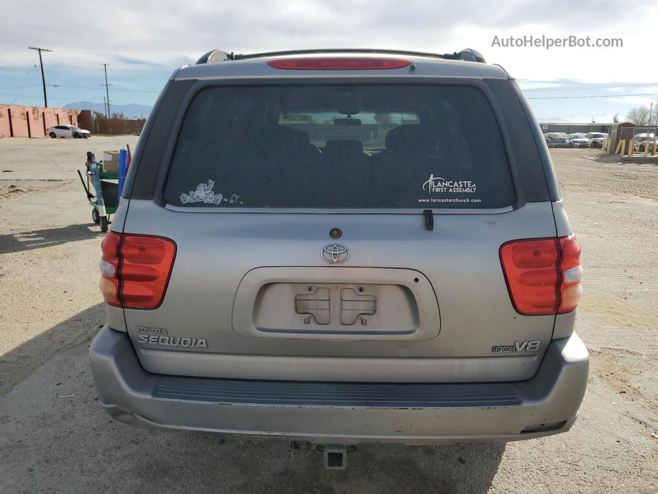 2002 Toyota Sequoia Sr5 Silver vin: 5TDZT34A92S100892