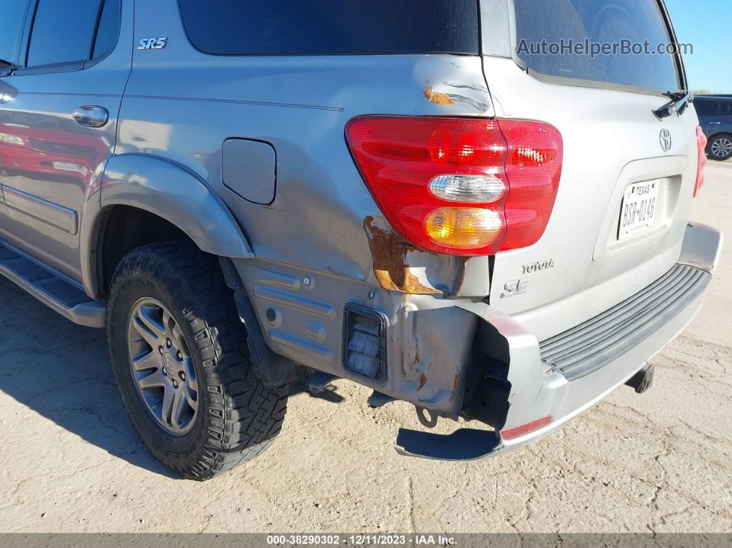 2002 Toyota Sequoia Sr5 Silver vin: 5TDZT34A92S102951