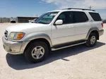 2002 Toyota Sequoia Sr5 White vin: 5TDZT34A92S115487