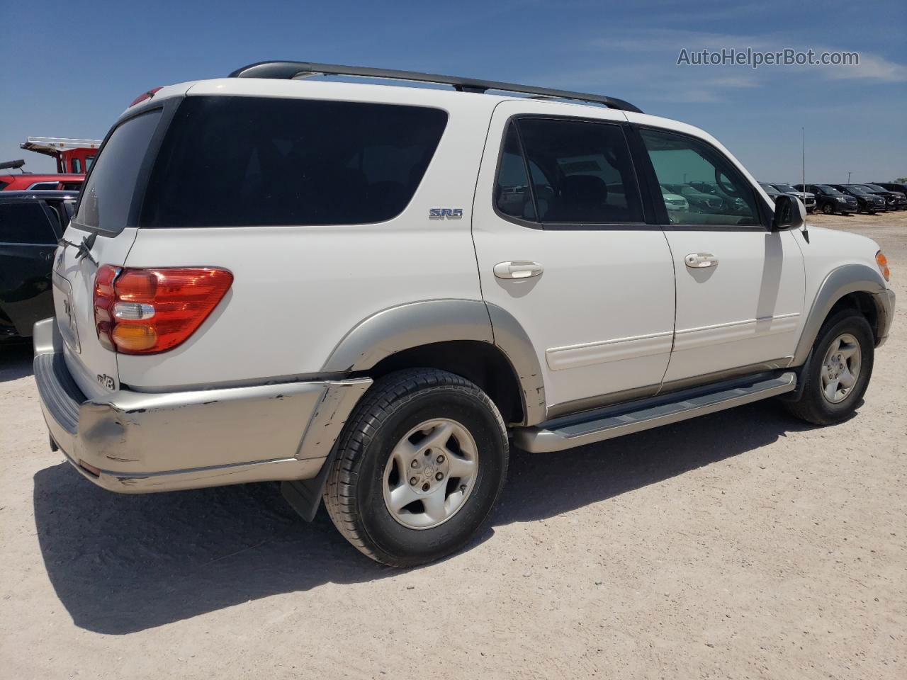 2002 Toyota Sequoia Sr5 Белый vin: 5TDZT34A92S115487