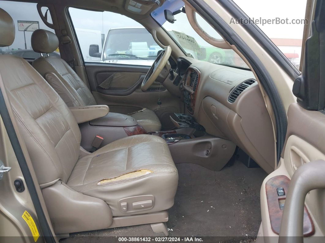 2002 Toyota Sequoia Sr5 V8 Золотой vin: 5TDZT34A92S122326