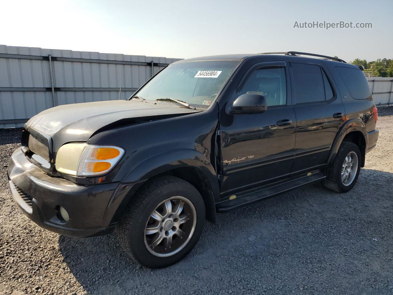 2002 Toyota Sequoia Sr5 Black vin: 5TDZT34AX2S101923