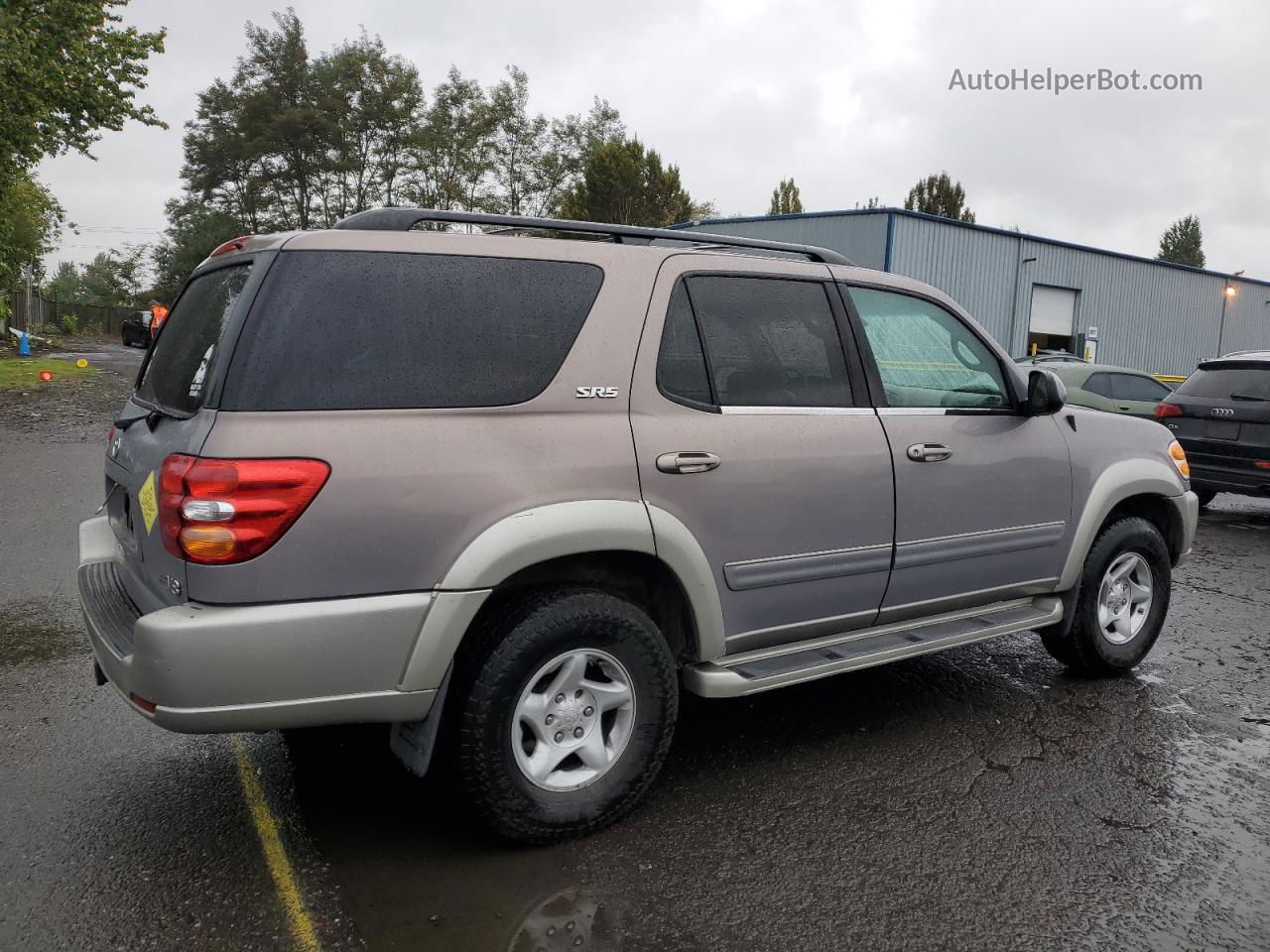 2002 Toyota Sequoia Sr5 Silver vin: 5TDZT34AX2S107432