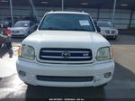 2002 Toyota Sequoia Limited White vin: 5TDZT38A02S082552