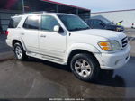 2002 Toyota Sequoia Limited White vin: 5TDZT38A02S082552