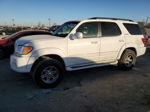 2002 Toyota Sequoia Limited White vin: 5TDZT38A02S130633