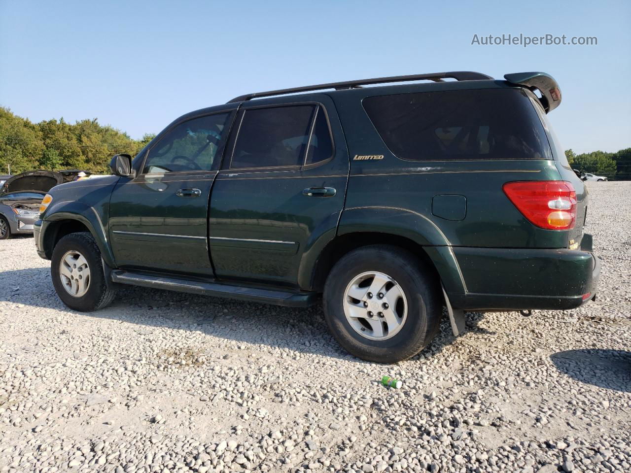 2002 Toyota Sequoia Limited Green vin: 5TDZT38A12S060818