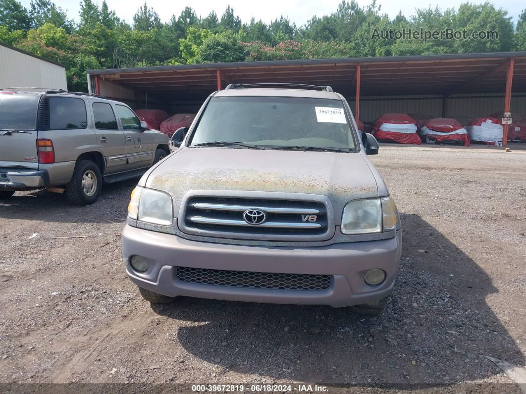 2002 Toyota Sequoia Limited V8 Silver vin: 5TDZT38A22S083363