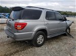 2002 Toyota Sequoia Limited Silver vin: 5TDZT38A22S106852