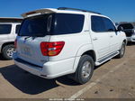 2002 Toyota Sequoia Limited V8 White vin: 5TDZT38A32S100378