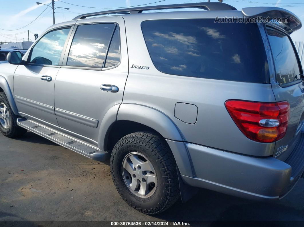 2002 Toyota Sequoia Limited V8 Beige vin: 5TDZT38A32S124258