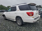 2002 Toyota Sequoia Limited White vin: 5TDZT38A32S130416