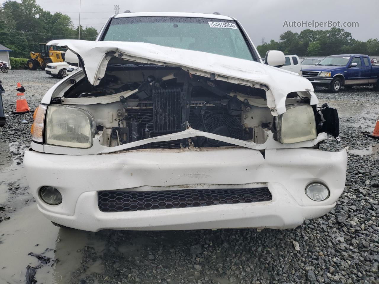 2002 Toyota Sequoia Limited White vin: 5TDZT38A32S130416