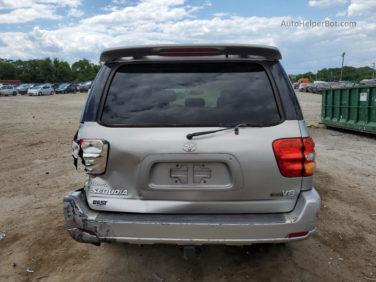 2002 Toyota Sequoia Limited Gray vin: 5TDZT38A42S089049