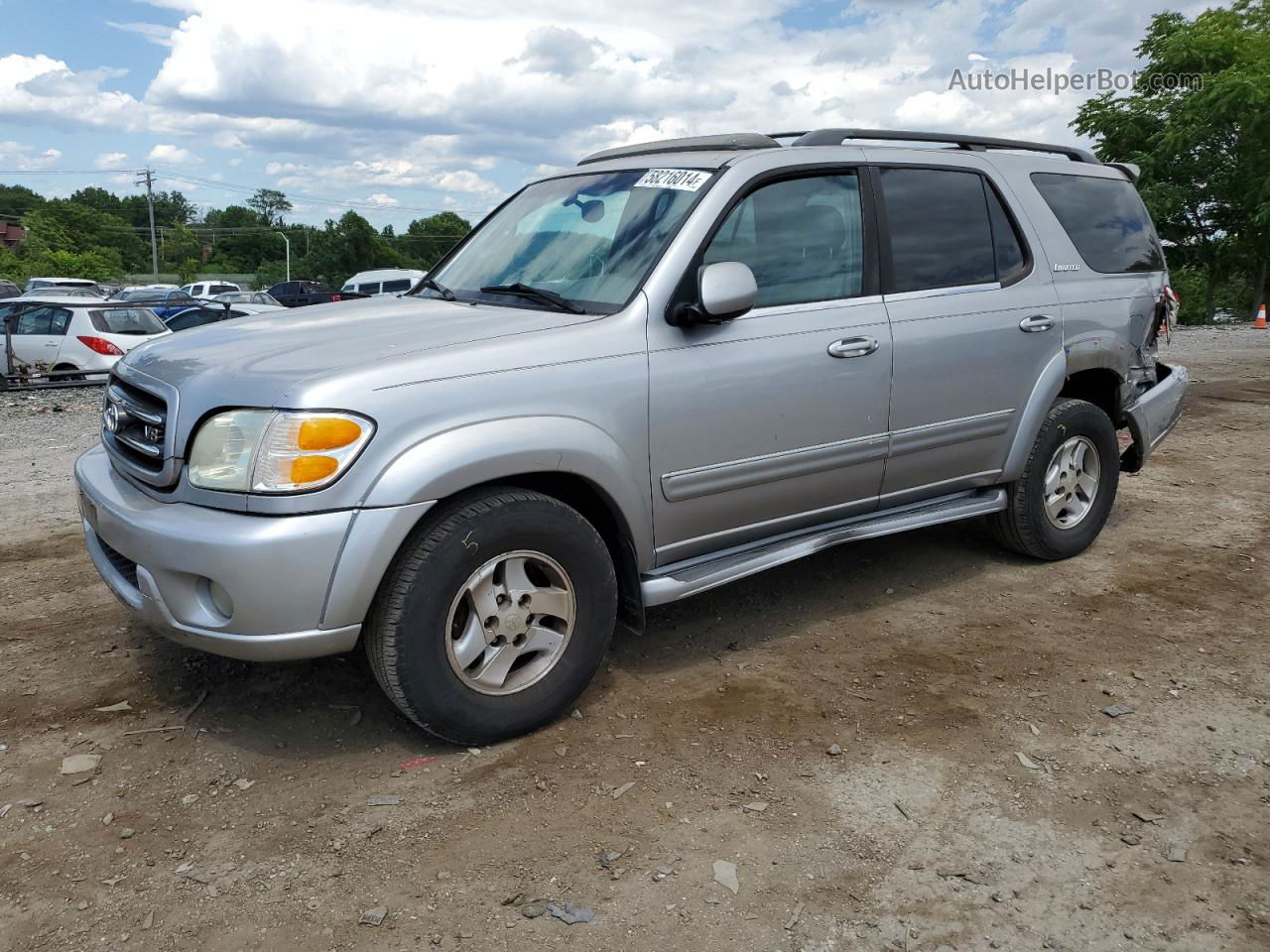 2002 Toyota Sequoia Limited Gray vin: 5TDZT38A42S089049