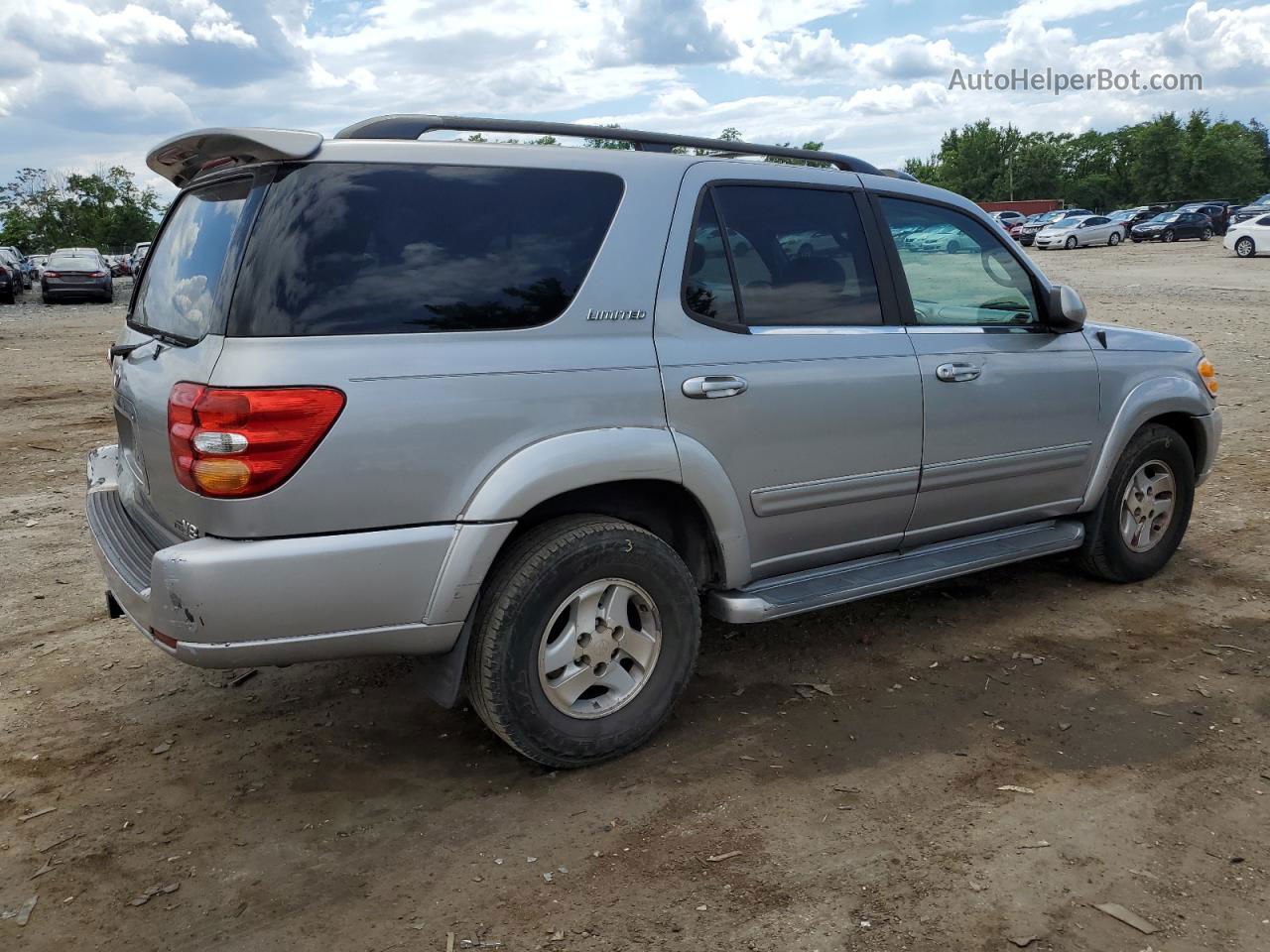 2002 Toyota Sequoia Limited Gray vin: 5TDZT38A42S089049