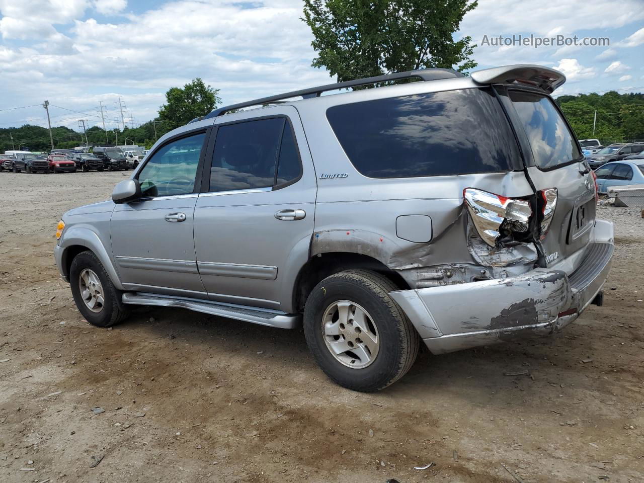 2002 Toyota Sequoia Limited Gray vin: 5TDZT38A42S089049