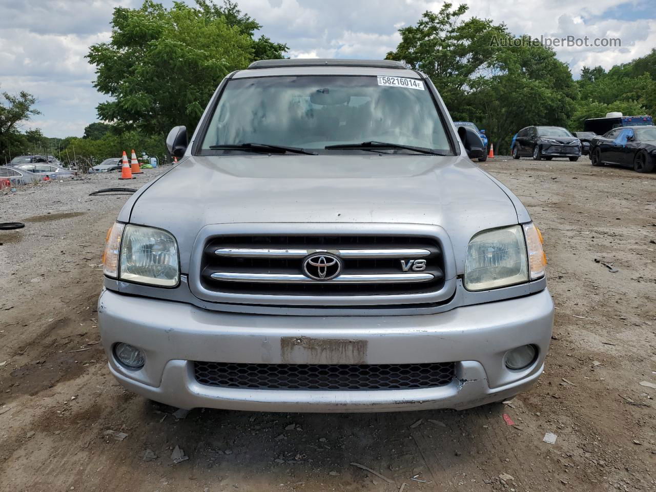 2002 Toyota Sequoia Limited Gray vin: 5TDZT38A42S089049