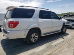 2002 Toyota Sequoia Limited White vin: 5TDZT38A52S108806