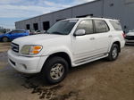 2002 Toyota Sequoia Limited White vin: 5TDZT38A52S135388