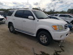 2002 Toyota Sequoia Limited White vin: 5TDZT38A52S135388